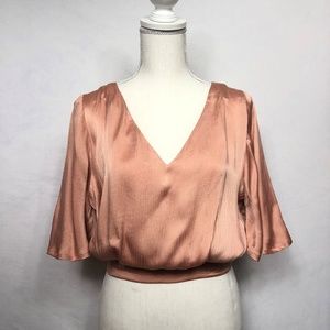 Anthropologie Moon River Cropped Top